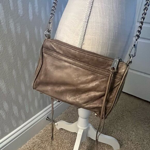 Distressed Leather Rebecca Minkoff Crossbody - Picture 6 of 7